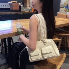 真皮2025新款托特包大容量包包女单肩腋下包皮包双袋休闲手提包包