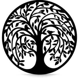 欧式墙面金属简约家居墙面装饰壁挂激光切割铁艺生命之树艺术挂件