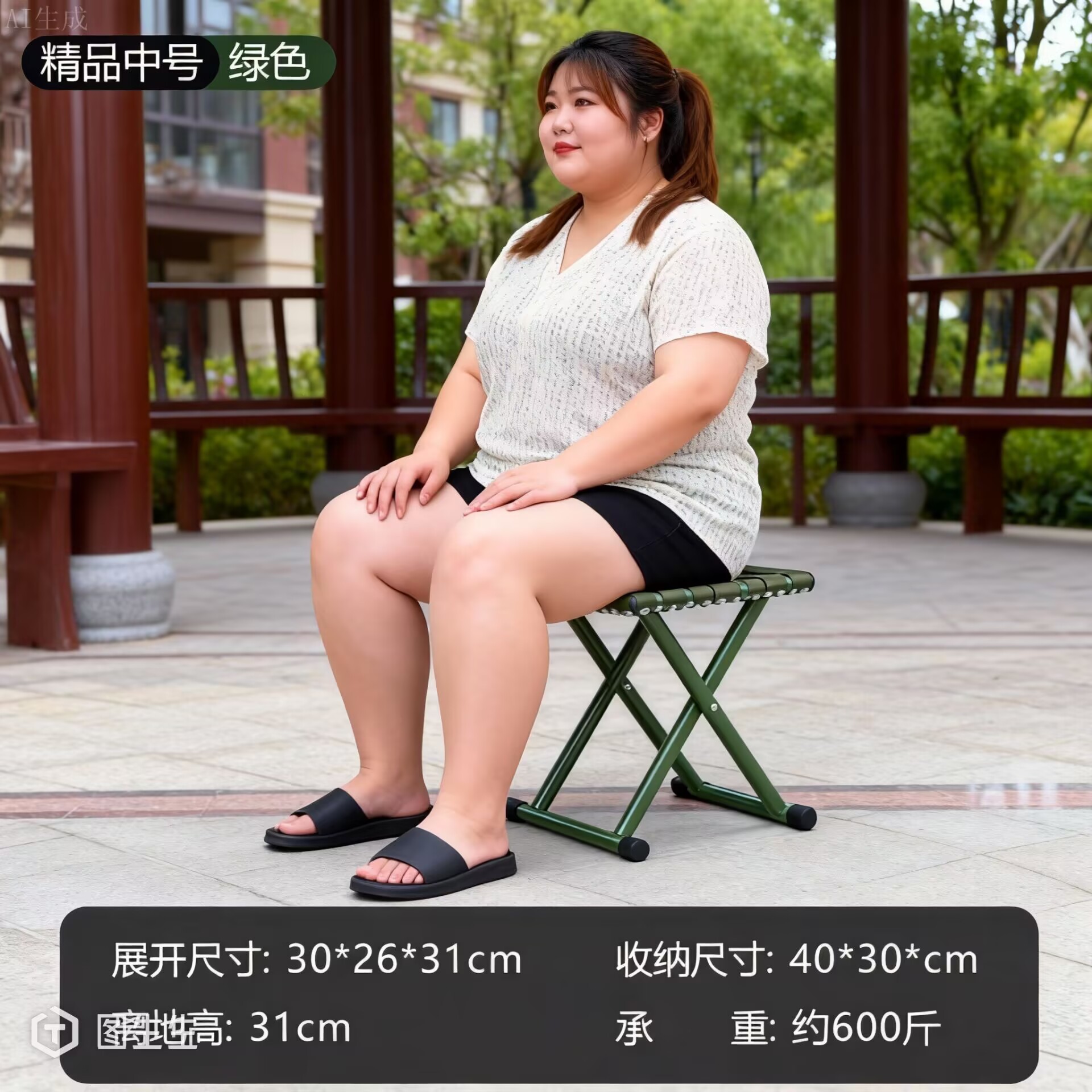 Wholesale Premium Military Training Folding Stool, Medium Size, Portable Outdoor Student Stool, Camping Fishing Train Small Stool