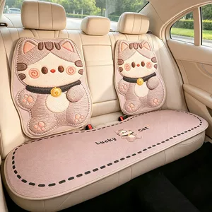 Car seat cushion for all seasons, summer cooling pad, cute seat cushion, ventilated and breathable seat cover, new single seat cover for women