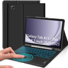 适用三星Tab A11触控背光A9蓝牙键盘保护套S11S10Lite笔槽皮套