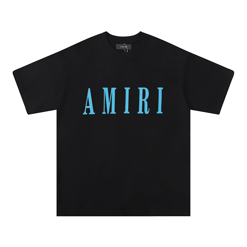 国境を越えた卸売りAM1R1 ICON正しい版にインクをかけてペンキを塗る迷彩星空落書き文字半袖カップルtシャツ|undefined