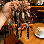 创意碱水面包挂件miu风钥匙扣可爱情侣包包挂绳书包装饰背包挂坠