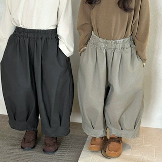 佳叶童品2026儿童秋季洗褪做旧九分裤男女宝宝宽松阔腿裤直筒裤