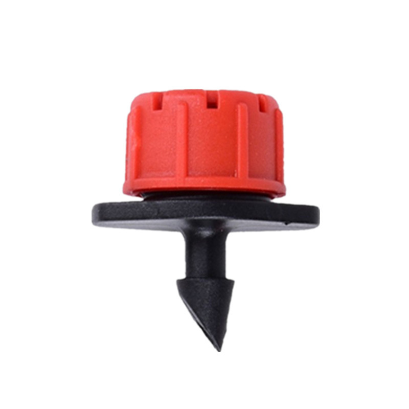 Mayorista pequeño sombrero rojo de ocho agujeros goteo de caudal ajustable rojo sombrero de goteo de riego de jardín remoción de polvo humidificación goteo micro pulverización