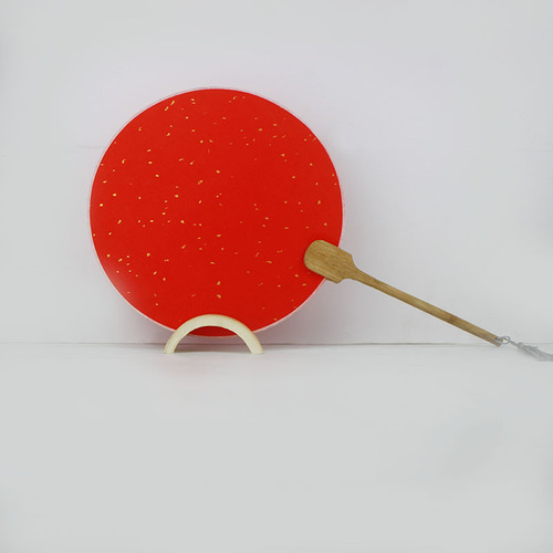 PK7J folding fan stand, bamboo-made, fan holder, drag fan base, fan support, decorative stand, simple, detachable, curved, half-round