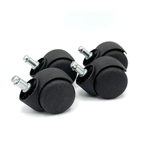 2-inch universal wheel black caster silent office chair wheel large liner swivel chair computer chair socket plug wheel