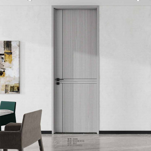 Factory supply modern minimalist interior door room door swing door bedroom door composite wooden door in stock wholesale
