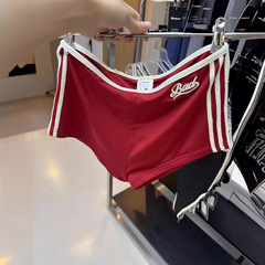 Badyblood Korean-style mini shorts for women, spicy girls, petite size, embroidered elastic outerwear, slimming sports shorts