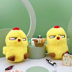 創意呆萌毛絨小雞企鵝玩偶兒童玩具女生包包鑰匙扣掛件少女心公仔