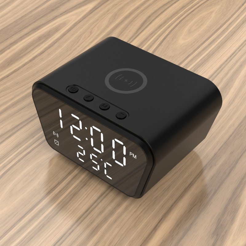 Comercio electrónico, reloj de venta caliente, Banco de energía inalámbrico, cargador de teléfono móvil, pequeño regalo creativo, pantalla digital de temperatura, carga de flash