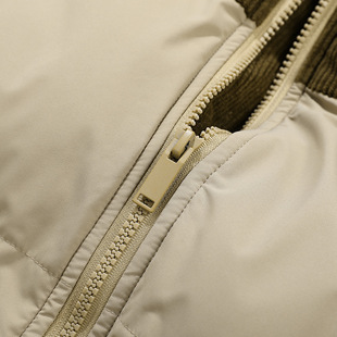 Free Shipping Corduroy Collar Down Cotton-padded Jacket Men's New Fashion Brand American Style Thickened Warm Outdoor Cotton-padded Jacket Bread for Couple