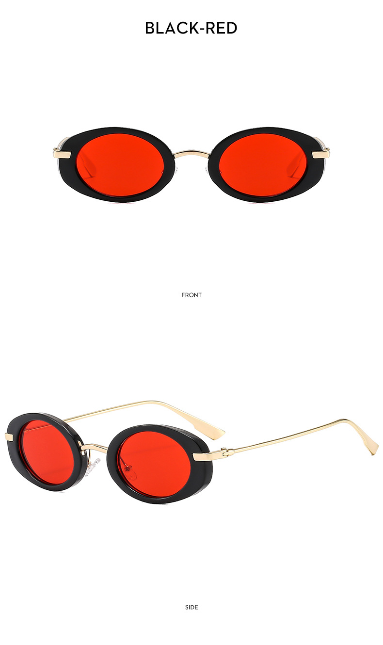 45g Weight Full Frame Glasses Structure Sunglasses Classification PC, UV400 Protection Lens Material Oval Frame Glasses Style Travel, Shopping Occasion Solid Color Pattern All Seasons Season Women's Gender Vacation, Streetwear Style Vacation Streetwear Solid Color PC UV400 Protection Oval Frame Full Frame Women's Sunglasses 17