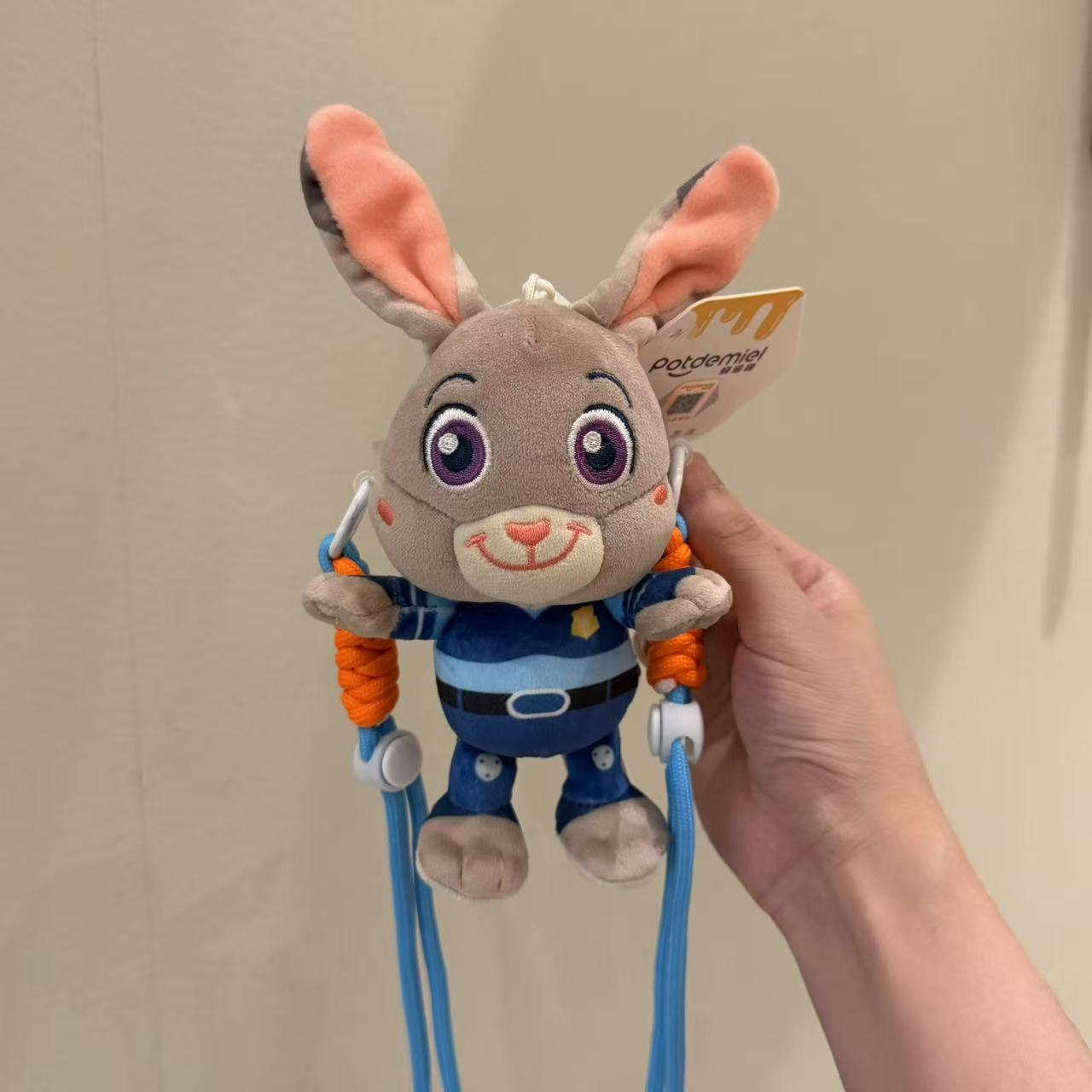 Auténtico Crazy Animal City Judick móvil clips de espalda inclinado cadena colgante lindo muñeca de peluche leopardo colgar oficial