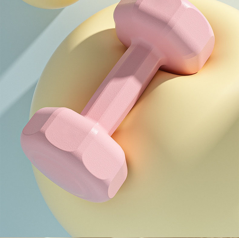 Dambıl kadın fitness ekipmanları ev çocuk kauçuk kaplı erkek kol kas eğitimi kettlebell yoga küçük dambıl spor seti