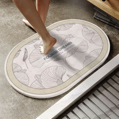 Sanitary room water-absorbing mat bathroom entrance anti-slip mat, bedroom door household foot mat, toilet washroom rug