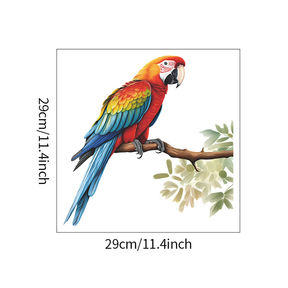 Comercio exterior lindo rama loros niños puerta del dormitorio inodoro decoración del hogar pegatinas de pared pegatinas autoadhesivas al por mayor