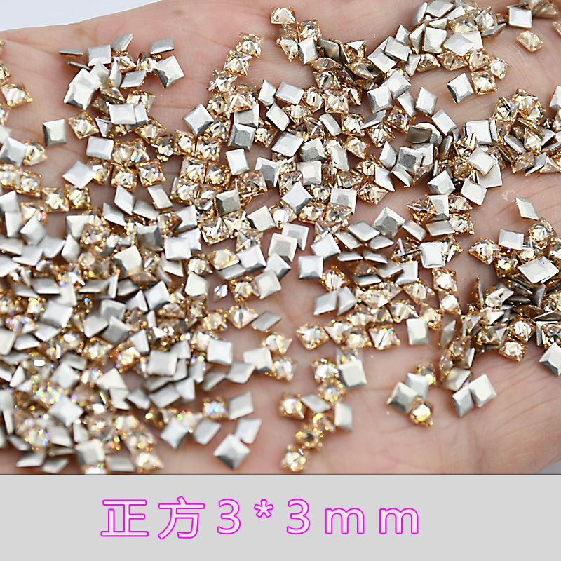 5A 샴페인 지르콘 정사각형 3*3mm--19*