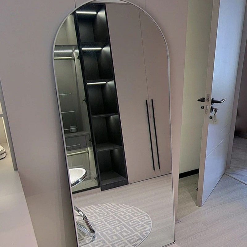 Red de Internet Espejo de cuerpo entero estilo ins Espejo de piso Dormitorio para colgar en la pared Espejo de cuerpo entero para niñas Hogar vertical se puede vender al por mayor