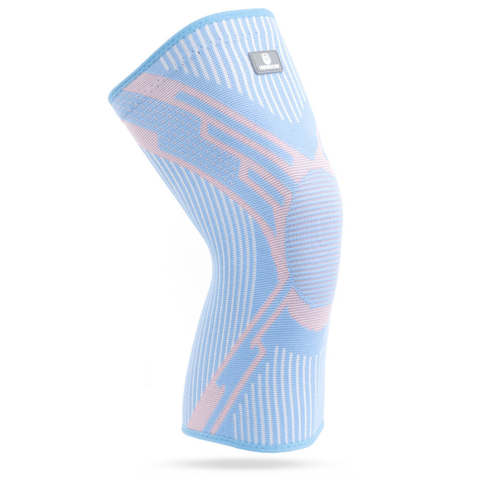 Rodilleras deportivas de verano para saltar la cuerda de nailon alargada para correr baloncesto para hombres y mujeres cubierta protectora profesional antideslizante para rodillas