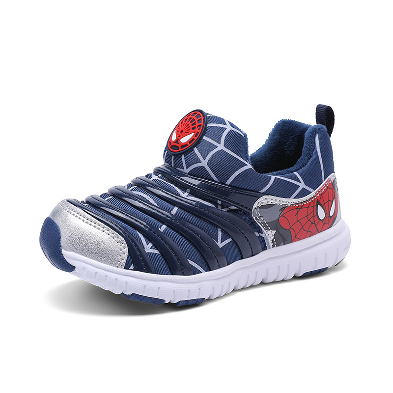 Zapatos infantiles de oruga, otoño y invierno, nuevos zapatos de algodón caliente con suela suave, zapatos deportivos para niños pequeños y medianos, zapatos para bebés.