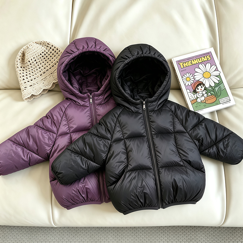 Boys' and Girls' Autumn and Winter Cotton Jackets 2026 New Stylish Thickened Cotton Coats for Toddlers and Children, Winter Cotton-Padded Jackets Wholesale
