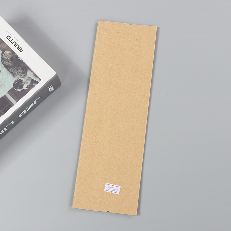 Spot bolsa de papel kraft con ventana transparente bolsa de embalaje de alimentos autosellada autoportante bolsa de té sellada de ocho lados fácil de rasgar