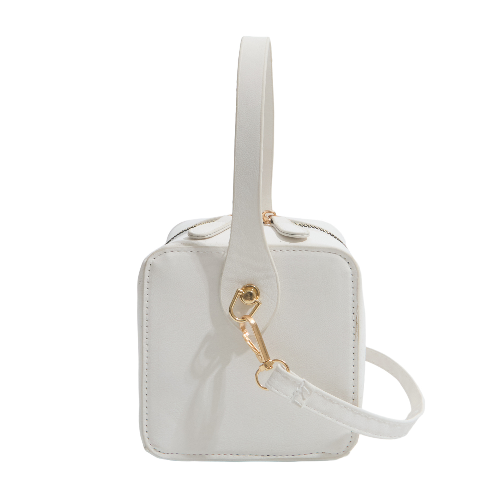 Nicho de textura caja de mano bolso mujer 2026 nuevo bolso de moda bolso de color sólido bolso de maquillaje bolso de lápiz labial