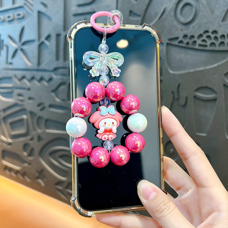 Creativa nueva muñeca pequeña cadena de teléfono móvil llavero colgante bolso lindo accesorios llavero de coche regalo al por mayor