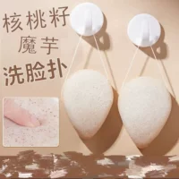 Konjac мытье лица слоеного ореха семян очистки лица слоеного водорослей Губка мытья лица очистки артефакт глубокой очистки полотенце для лица