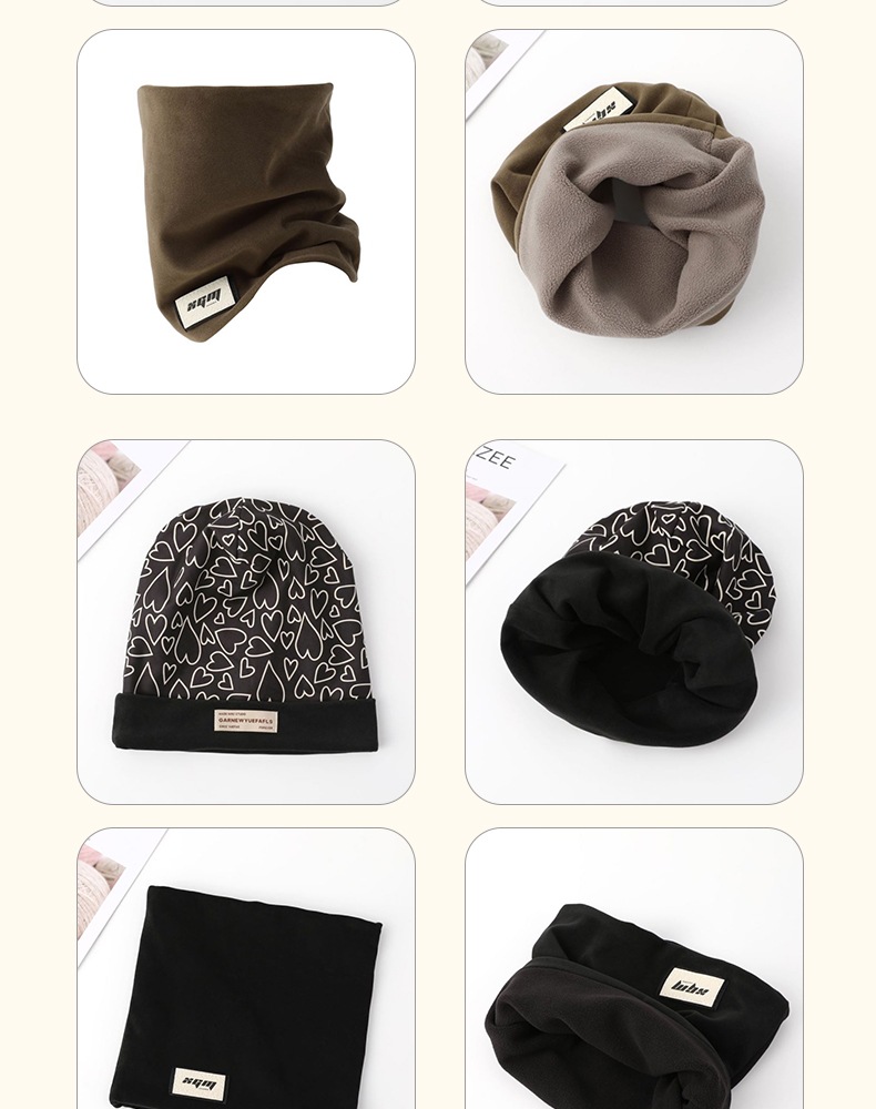 Men's Hat Children's Autumn and Winter Warm Hat Neck 2023 New Big Headband Thickened Warm Ear Protection Cold Hat Mask_voghion.com