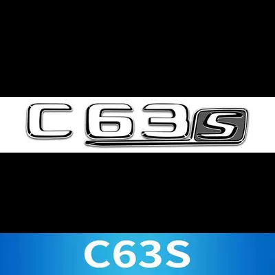 Car logo | tail emblem, lettering - standard-c63s-is-the-same-as-the-original-car