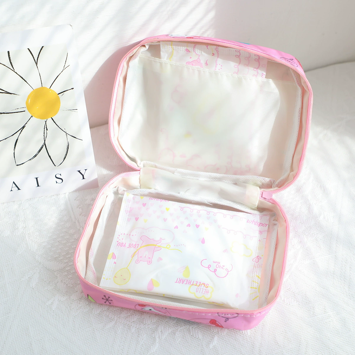 Cartoon handheld organizer bag, universal purse