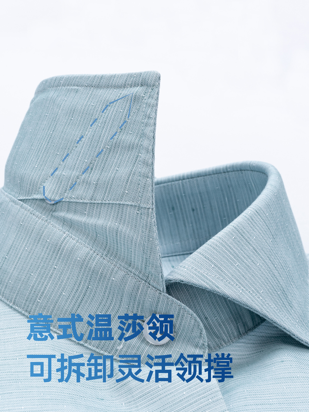 200 camisa de mangas cortas de algodón para hombre DP sin quemar italiano caballero alto sentido de negocios camisa verde para hombre