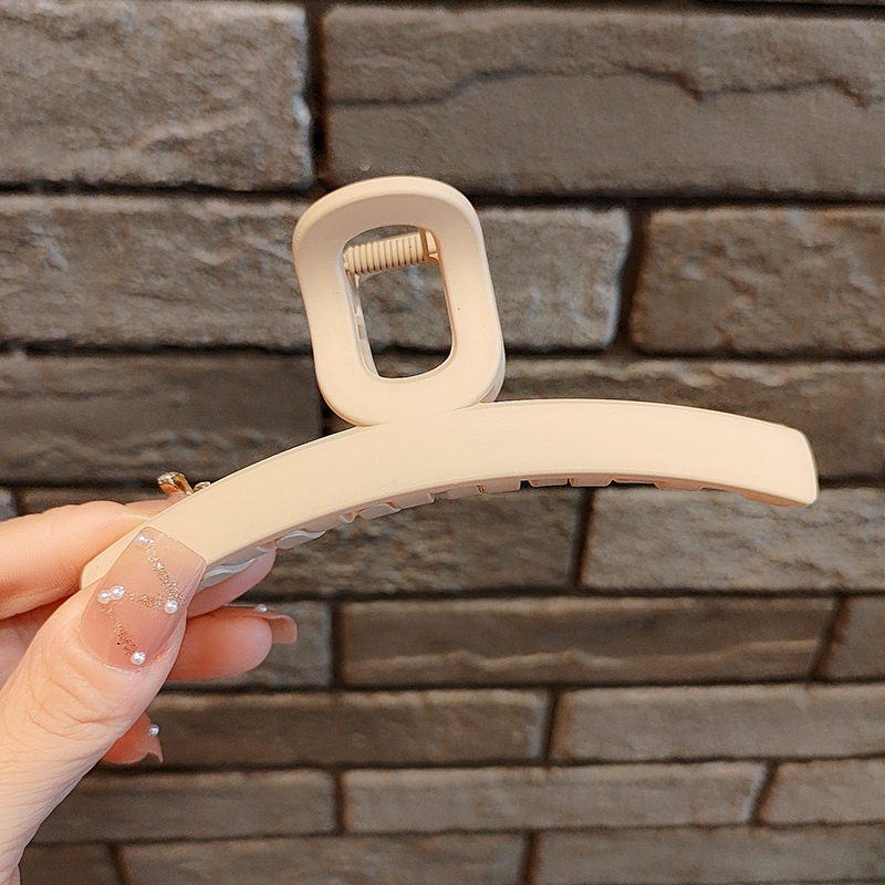 Internet celebridad clip de pelo francés de las mujeres de gran parte posterior de la cabeza horquilla clip de tiburón de alto grado agarre del pelo clip de pelo tocado