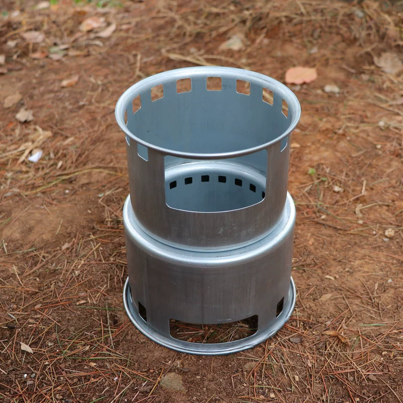 Spot wholesale split wild firewood furnace outdoor barbecue stove three cups mini furnace
