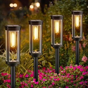 Cross-Border New Solar Tungsten Lawn Lamp Outdoor Courtyard Garden Rainproof Ground Landscape Multi-Function Path Lamp