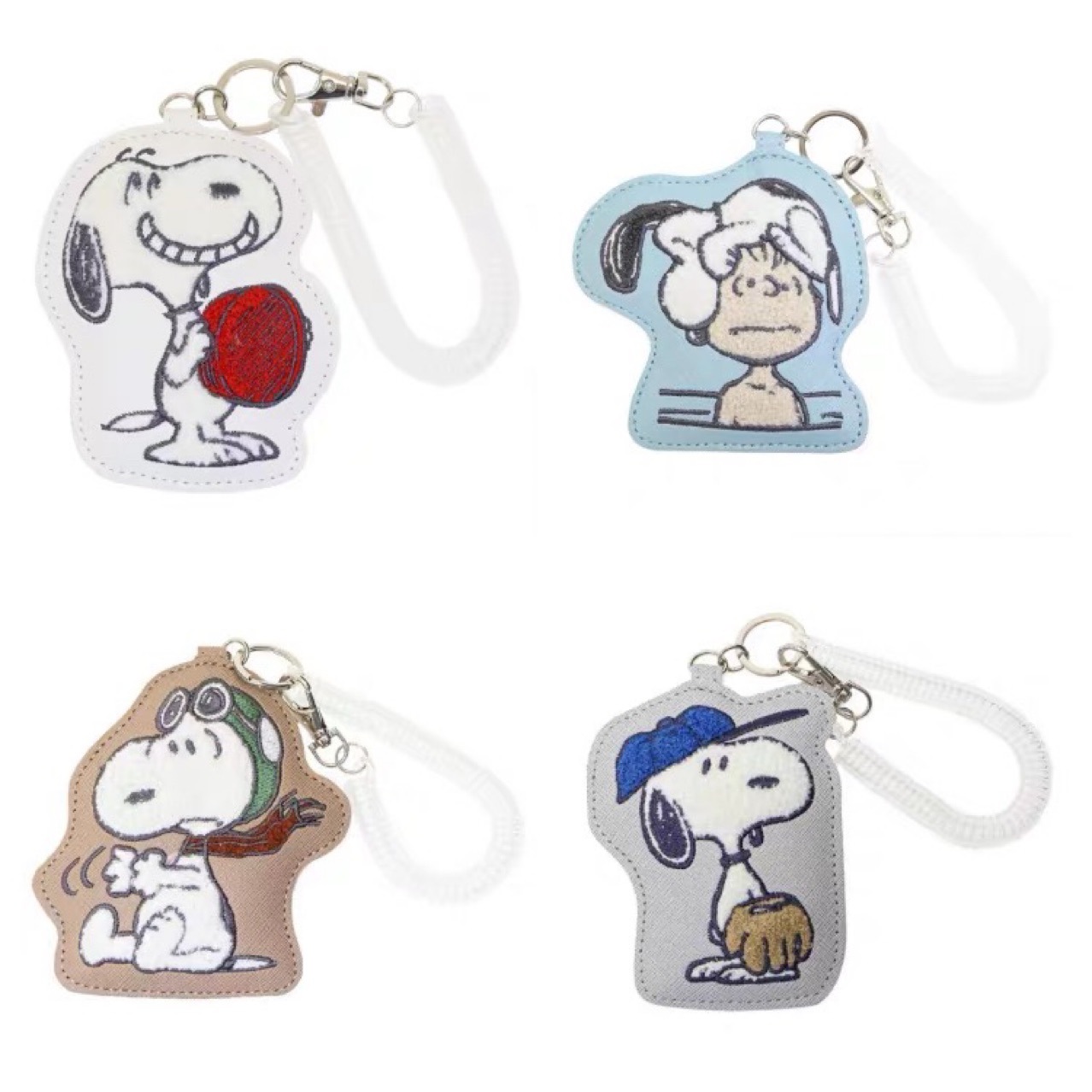 Tarjeta de tráfico de cuero japonés en stock tarjeta de control de acceso tarjeta bolsa de tarjeta con cuerda de tracción telescópica