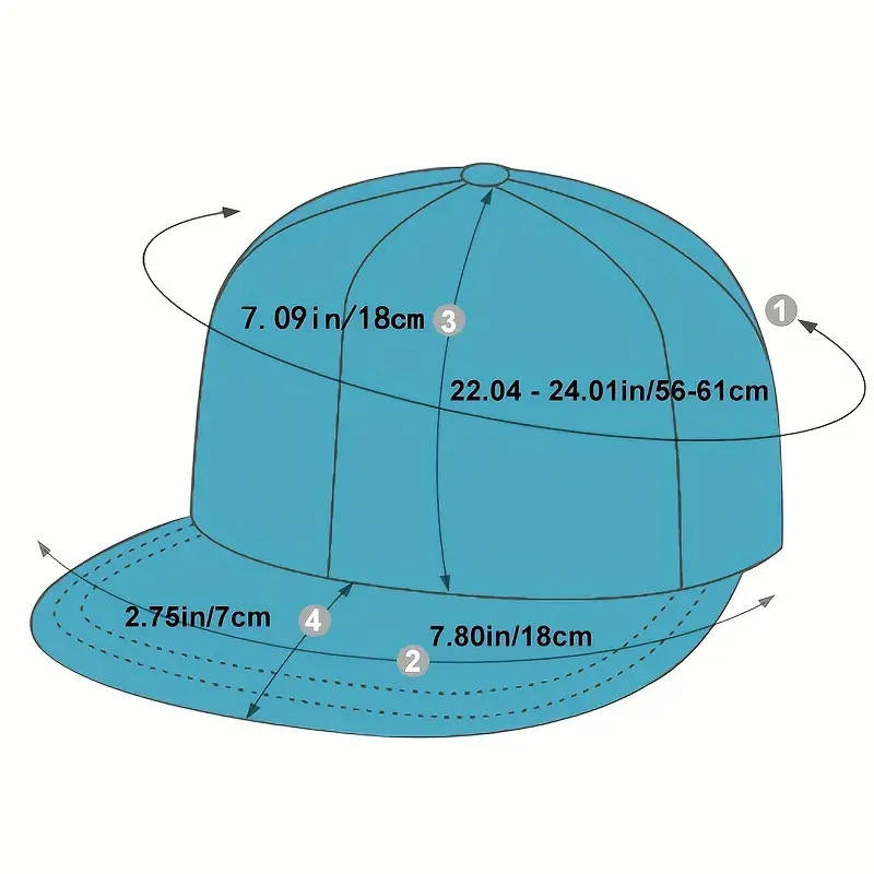 Unisex Casual Sports Style Geometric Wide Eaves Baseball Cap display picture 11