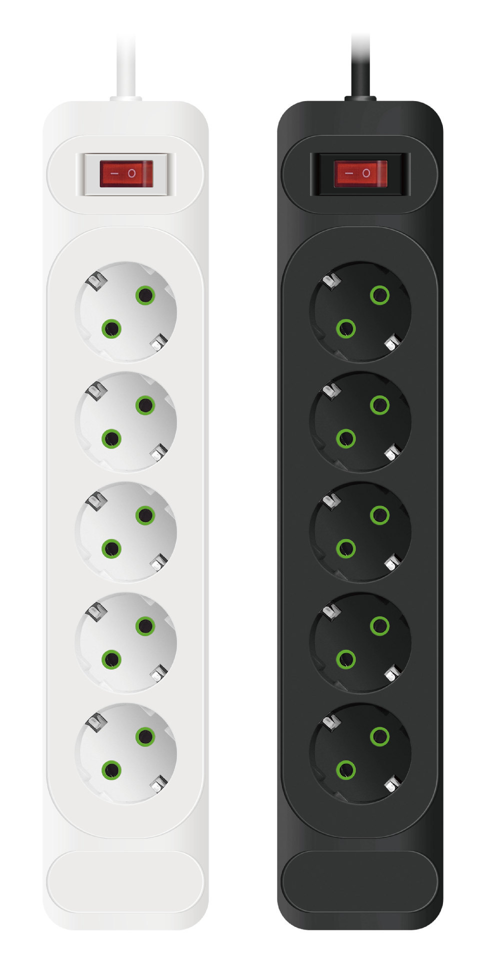 EURO estándar europeo jack socket comercio exterior exportación blanco negro color caja parche junta