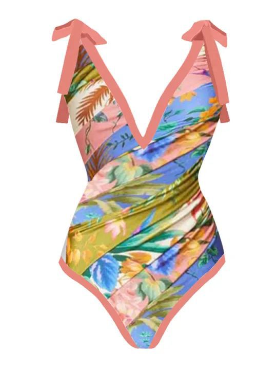 2023 nova roupa de banho sexy de uma peça conservadora com cobertura de barriga fina para primavera quente saia de praia feminina de chiffon_voghion.com