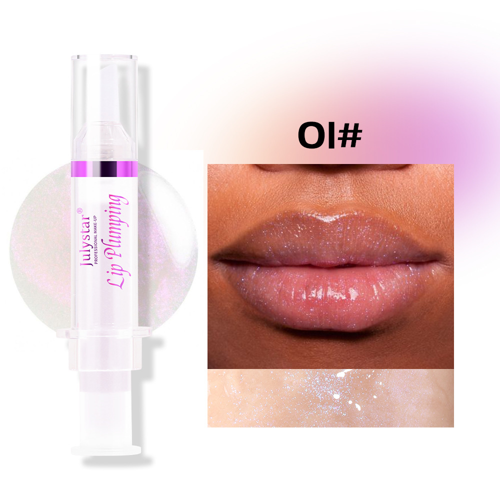 Julystar Pearl Lip Gloss Brightening Lip Gloss that is not easily stained with water, lustrous and pouty lip gloss undefined