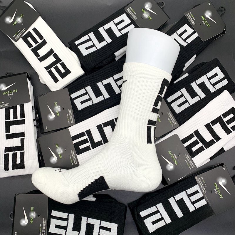 Towel-Soled Professional Training Basketball Socks for Men, Mid-Length and Long-Length, Practical for Students, Non-Slip, Sweat-Absorbent, Comfortable, Quick-Drying for Sports