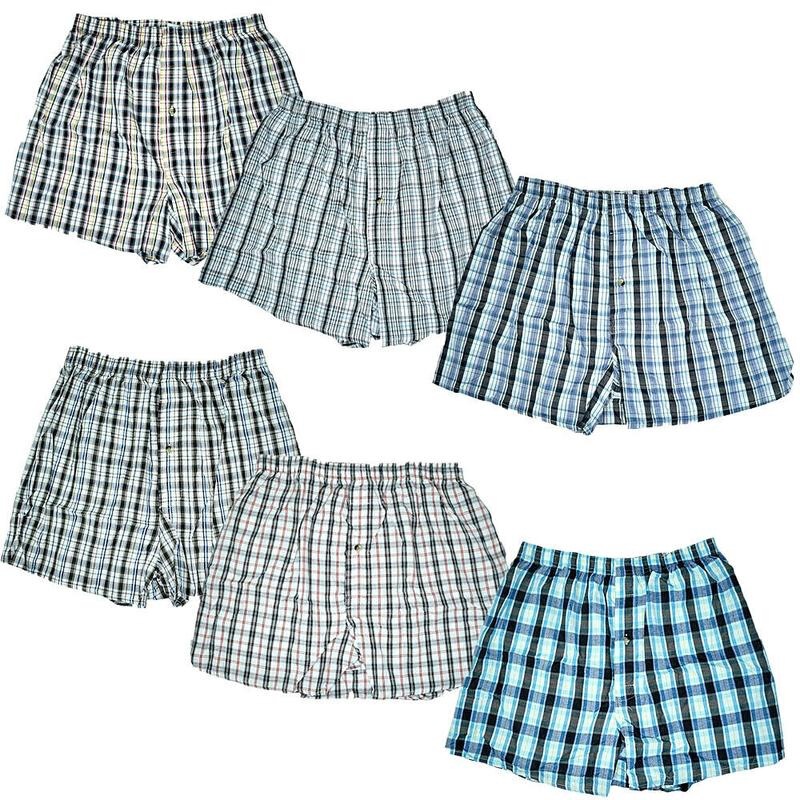 B 50429 Men's Cotton Boxer Shorts Men's Cotton Underwear Cross-Border European and American