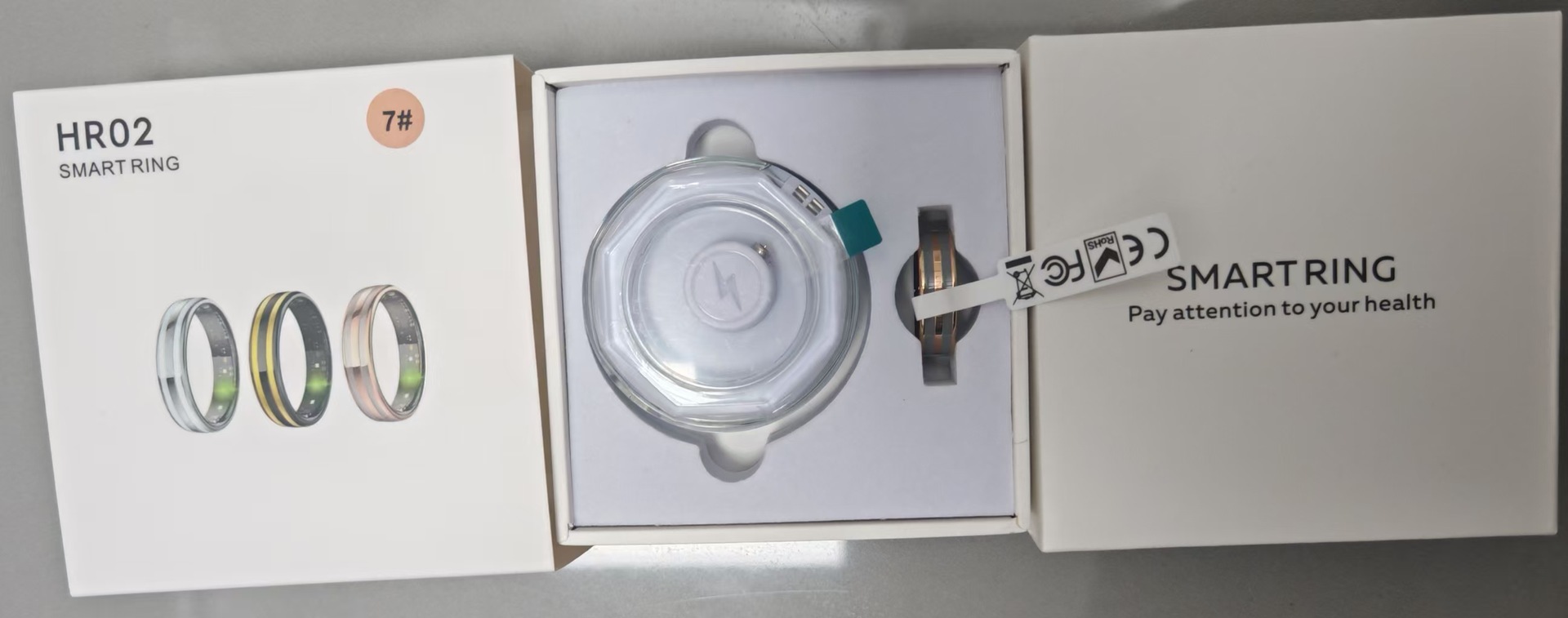 Nuevo anillo inteligente transfronterizo frecuencia cardíaca oxígeno cepillo de sueño video monitoreo de salud tecnología negra pulsera inteligente Bluetooth