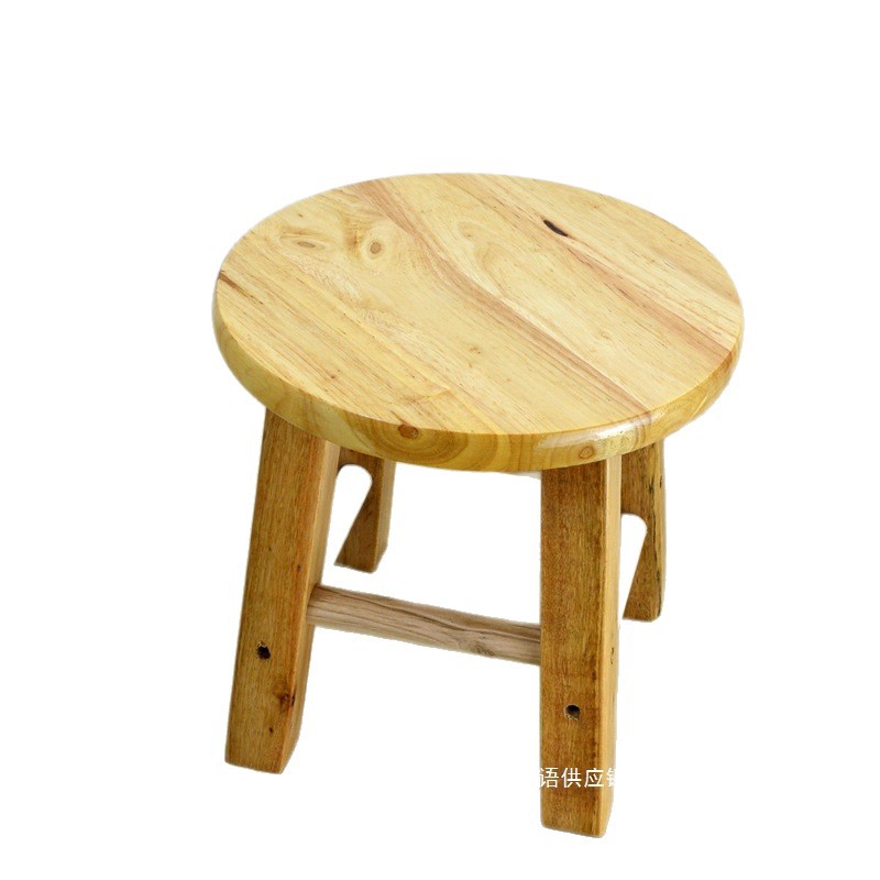 Fábrica directa taburete de madera, taburete de madera sólida, taburete casero, taburete bajo, taburete pequeño, taburete de mesa de té, zapatos para el hogar