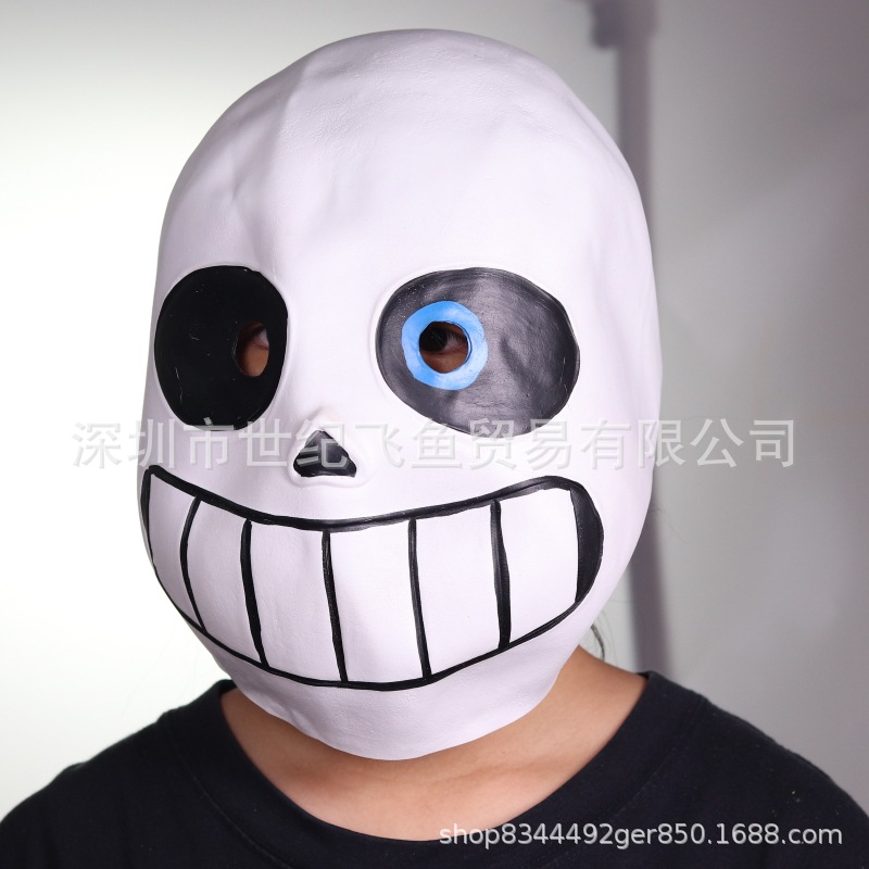 Juego undertale bajo la leyenda máscara Halloween partido personalidad vestido Cosplay Sans cabeza cubierta