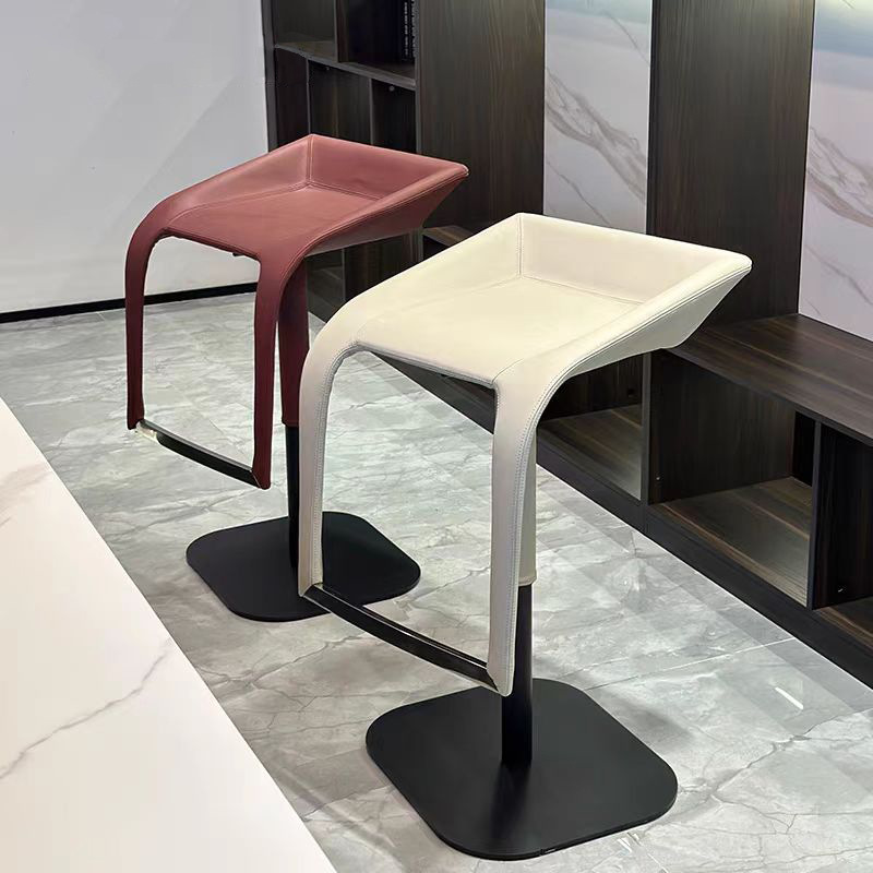 Modern Minimalist Rotating Lift Bar Stool Stainless Steel Bar Counter Seat Stool High Stool Bar Chair Foot Chair Swivel Chair