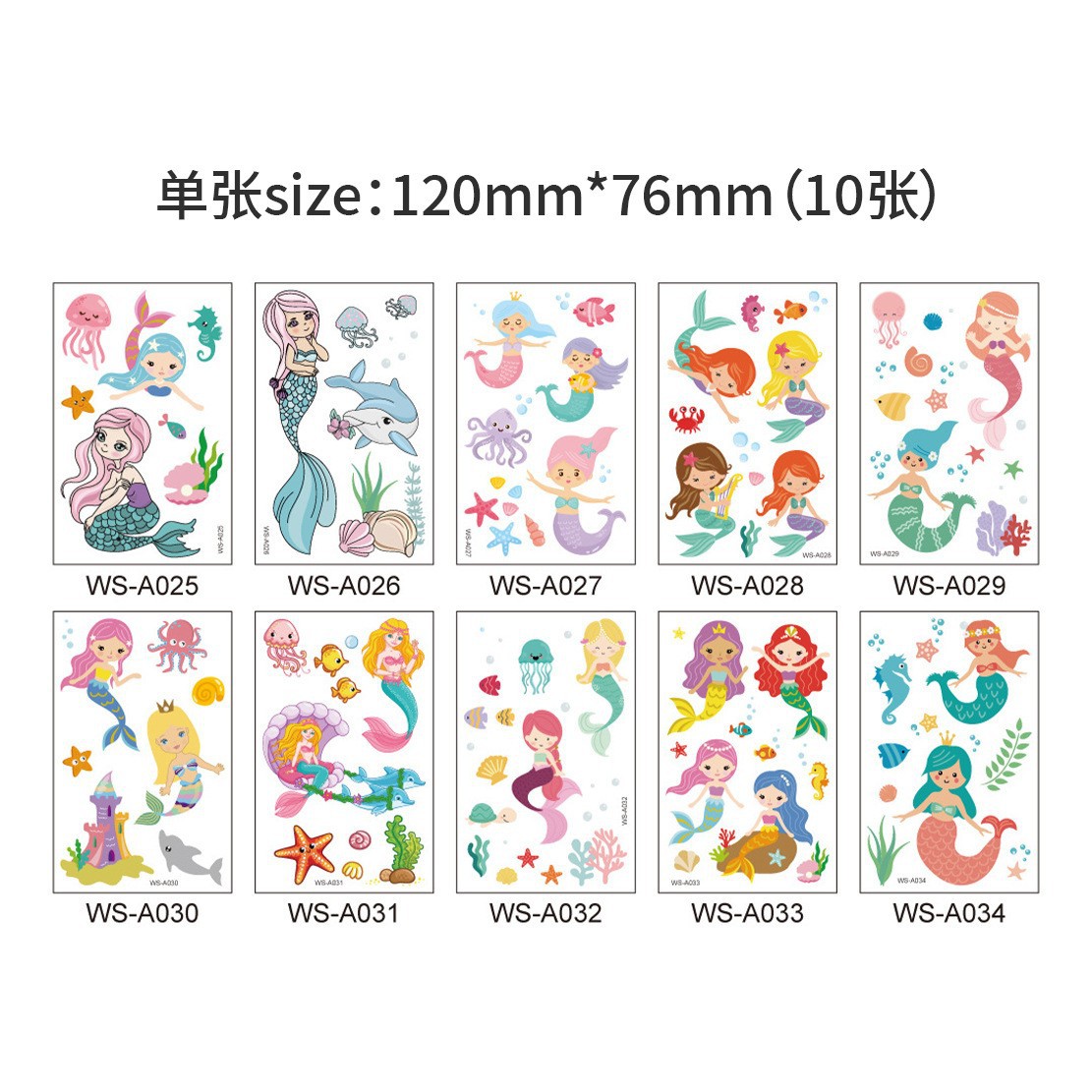 Set de Tatuajes Temporales Infantiles de Papel para Cuerpo image 15
