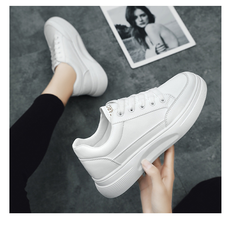 法米姿 秋季新款时尚圆头板鞋运动休闲单鞋